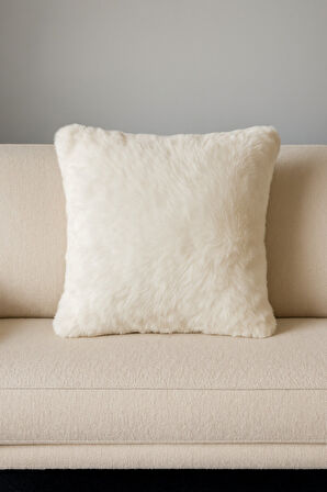 Bonnie Tavşan Tüyü Ultra Soft Yıkanabilir Kırlent Kılıfı 40x40