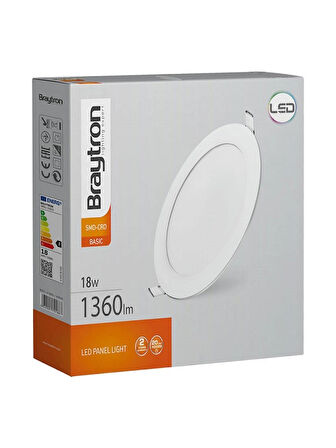 BP01-31800 - BRY 18W 3000K 8" SIVA ALTI LEDLİ PANEL 2 Lİ PAKET