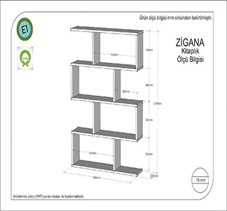 Kitaplık Hopa Ceviz