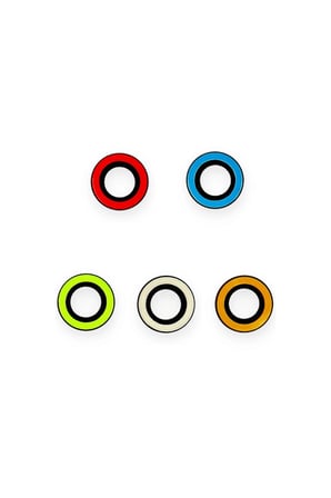 İphone 12 Pro Max Neon Fosforlu Kamera Lens - Yeşil