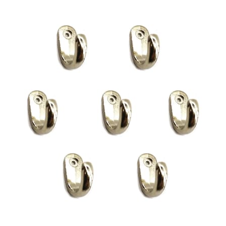 Büyük Tekli Fincan Askı, Dekor Askısı - Nikel, 12x23x30 Mm