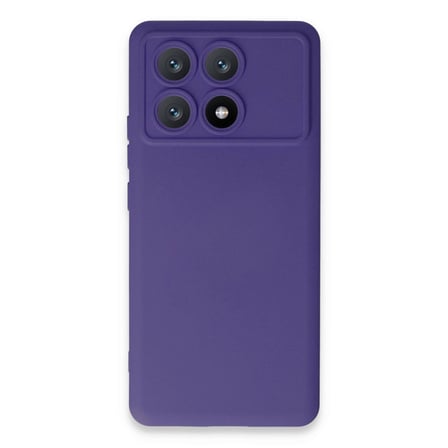Poco X6 Pro Kılıf Nano İçi Kadife Silikon - Mor
