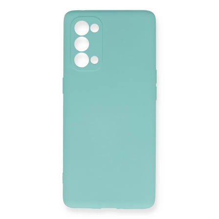 Oppo Reno 5 Pro Kılıf Nano İçi Kadife Silikon - Turkuaz