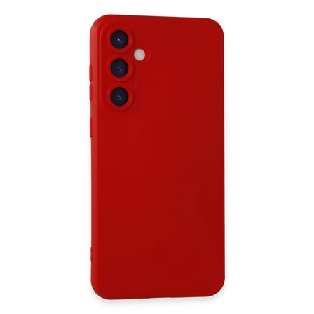 Samsung Galaxy S24 Kılıf Nano İçi Kadife Silikon - Kırmızı