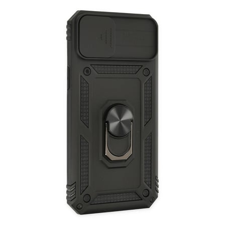 İphone 14 Plus Kılıf Pars Lens Yüzüklü Silikon - Siyah