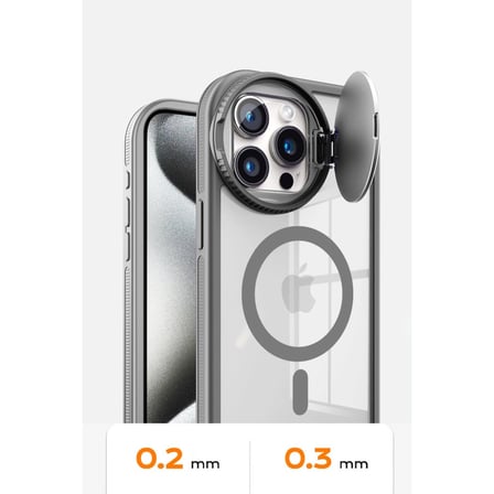 İphone 14 Pro Max Kılıf Teleskop Lens Magsafe Silikon Kapak - Lacivert