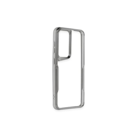 Samsung Galaxy A55 5g Kılıf Boyi Silikon Kapak - Gümüş
