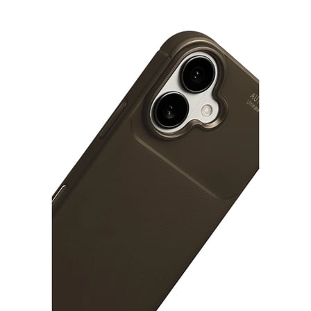 İphone 17 Auto Focus Karbon Kapak - Kahverengi