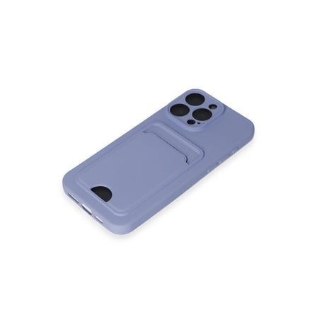 İphone 14 Pro Max Kılıf Kelvin Kartvizitli Silikon - Lila
