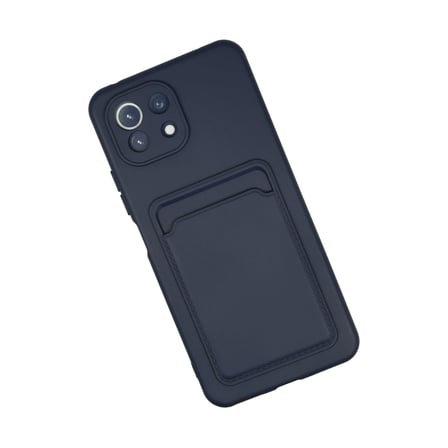 Mi 11 Kılıf Kelvin Kartvizitli Silikon - Lacivert