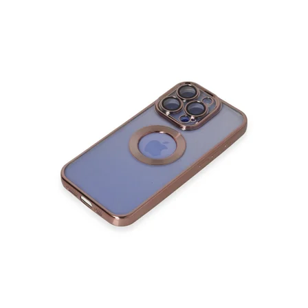 İphone 15 Pro Max Kılıf Slot Silikon - Rose Gold