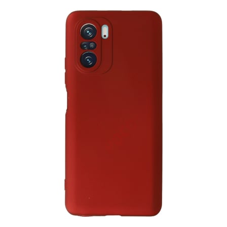 Poco F3 Kılıf First Silikon - Kırmızı