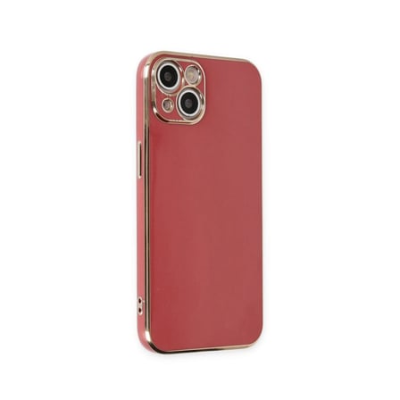 İphone 15 Kılıf Volet Silikon - Kırmızı