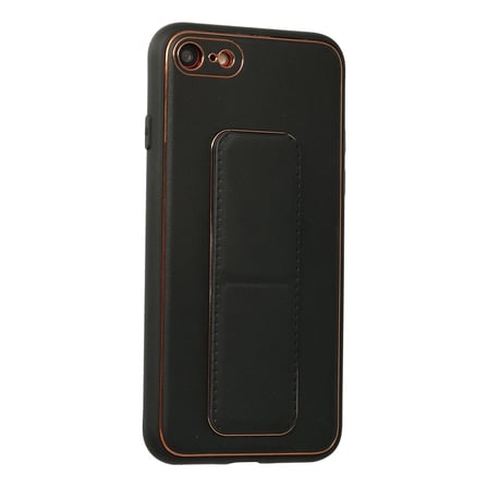 İphone 7 Kılıf Coco Deri Standlı Kapak - Siyah