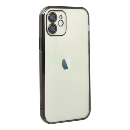 İphone 12 Kılıf Lensli Silikon - Siyah