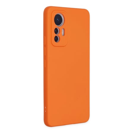 Mi 12 Lite Kılıf Nano İçi Kadife Silikon - Turuncu