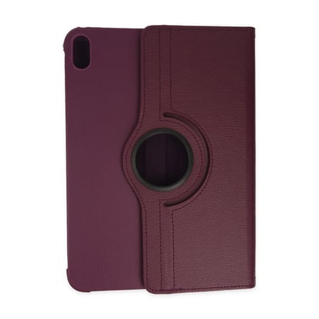 İpad 2022 10.9 (10.nesil) Kılıf 360 Tablet Deri Kılıf - Mürdüm