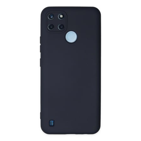 Realme C25y Kılıf Nano İçi Kadife Silikon - Lacivert