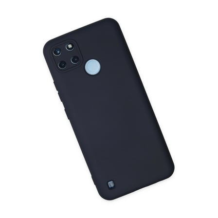 Realme C25y Kılıf Nano İçi Kadife Silikon - Lacivert