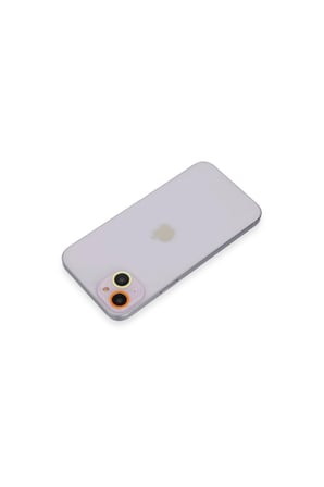 İphone 13 Mini Renkli Kamera Lens Koruma Cam - Sarı-turuncu
