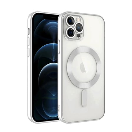 İphone 13 Pro Kılıf Kross Magneticsafe Kapak - Gümüş