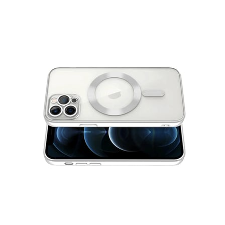İphone 13 Pro Kılıf Kross Magneticsafe Kapak - Gümüş