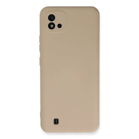 Realme C11 2021 Kılıf Nano İçi Kadife Silikon - Pudra
