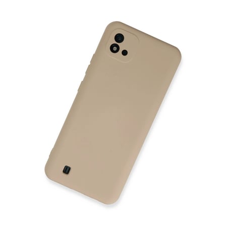 Realme C11 2021 Kılıf Nano İçi Kadife Silikon - Pudra