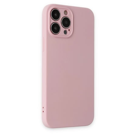 İphone 13 Pro Kılıf Nano İçi Kadife Silikon - Pembe