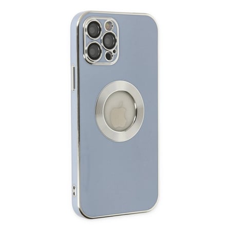 İphone 12 Pro Kılıf Store Silikon - Sierra Blue