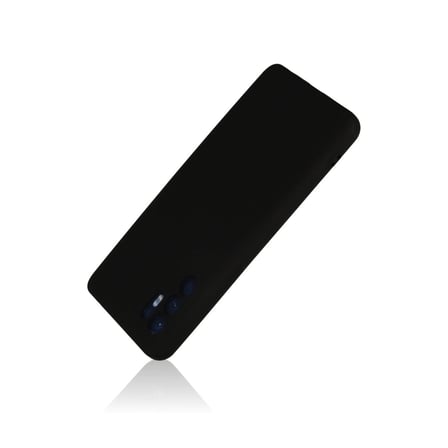 Oppo Reno 6 Kılıf Nano İçi Kadife Silikon - Siyah