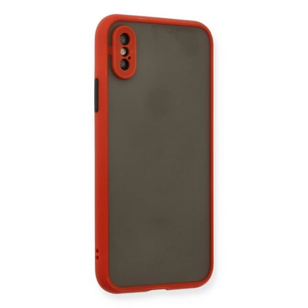 İphone X Kılıf Montreal Silikon Kapak - Kırmızı