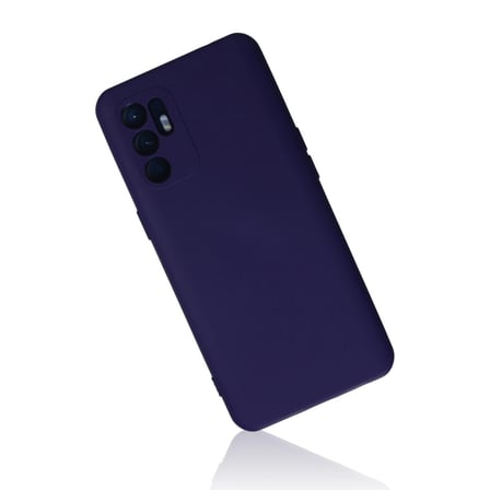Oppo Reno 6 Kılıf Nano İçi Kadife Silikon - Mor