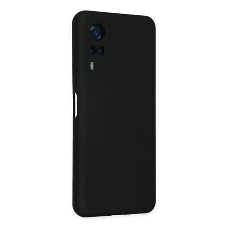 Vivo Y53s Kılıf Nano İçi Kadife Silikon - Siyah