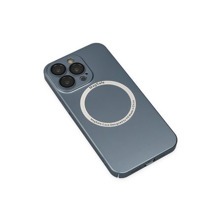 İphone 13 Pro Kılıf Jack Magneticsafe Lens Silikon - Sierra Blue