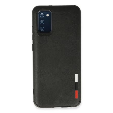 Samsung Galaxy A03s Kılıf Loop Deri Silikon - Siyah