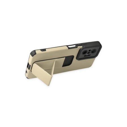 Redmi Note 10 Pro Kılıf Mega Standlı Silikon - Gold