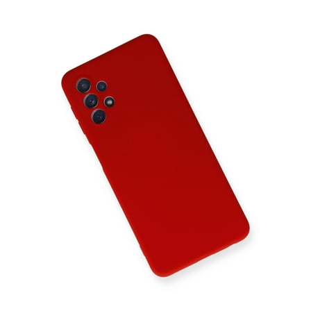 Samsung Galaxy A52 Kılıf Nano İçi Kadife Silikon - Kırmızı