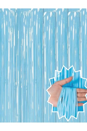 Soft Mi Püsküllü Kapı Perdesi - Parti, Baby Shower, Sünnet Süsü, Cinsiyet Partisi 1x2 M