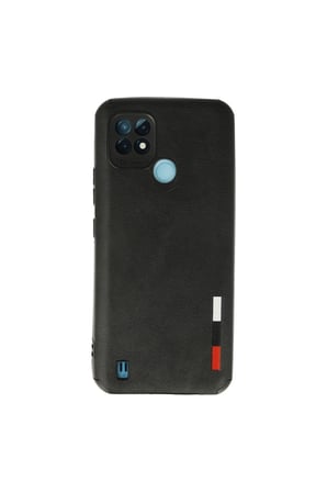 Realme C21 Kılıf Loop Deri Silikon - Siyah