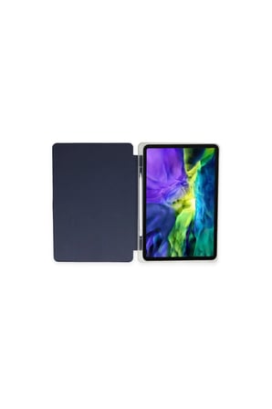 i̇pad air 4 10.9 kılıf kalemlikli mars tablet kılıfı - lacivert