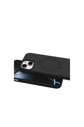 İphone 15 Regal Magsafe Standlı Kapak - Siyah