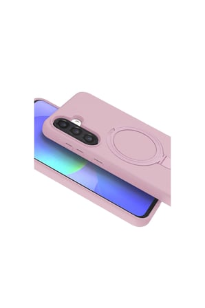 Samsung Galaxy A17 5g Regal Magsafe Standlı Kapak - Açık Pembe