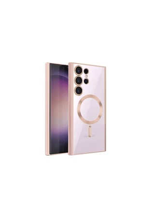 samsung galaxy s24 ultra kılıf kross magneticsafe kapak - rose