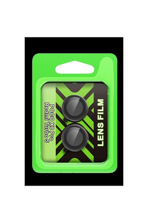 Newface Poco X8 Pro Raze Metal Kamera Lens - Siyah