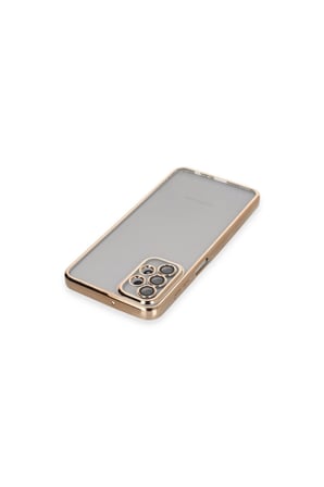 Samsung Galaxy A23 4g Kılıf Lensli Silikon - Gold
