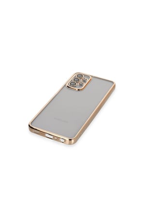 Samsung Galaxy A23 4g Kılıf Lensli Silikon - Gold
