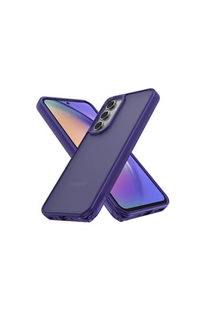 Samsung Galaxy A14 4g Kılıf Elegant Kapak - Derin Mor