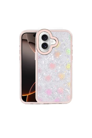 İphone 16 Lumi Desenli Kapak - Pembe