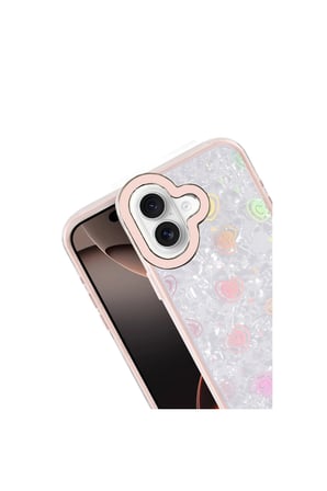 İphone 16 Lumi Desenli Kapak - Pembe